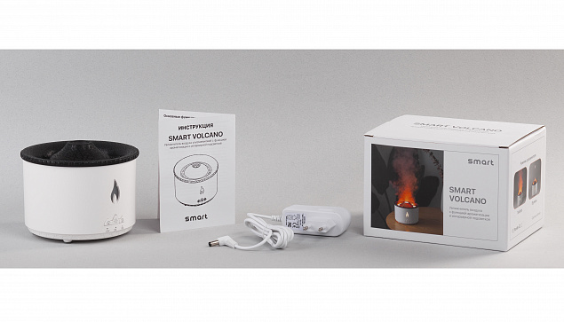 Увлажнитель воздуха "Smart Volcano"с пультом ДУ,  функцией ароматерапии и интерьерной подсветкой с логотипом в Ставрополе заказать по выгодной цене в кибермаркете AvroraStore