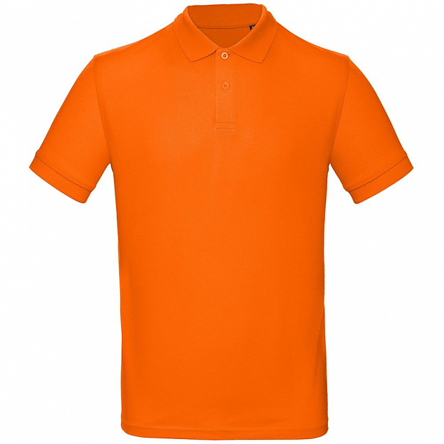 Рубашка поло мужская Inspire, оранжевая с логотипом в Ставрополе заказать по выгодной цене в кибермаркете AvroraStore