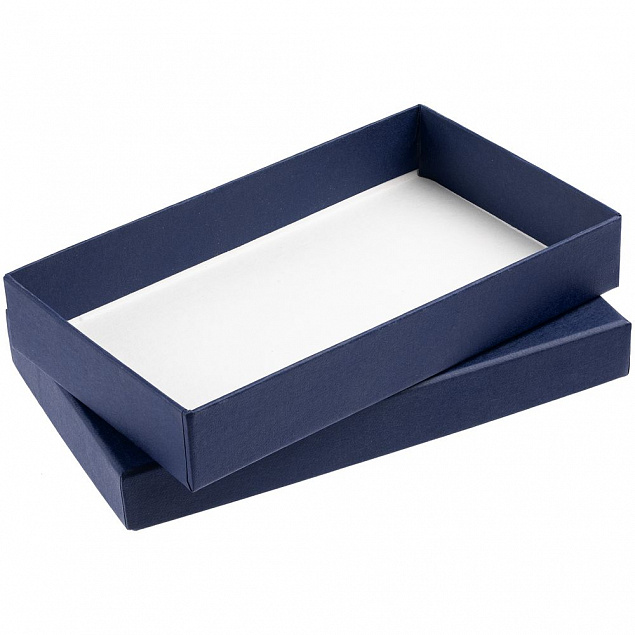 Коробка Slender, малая, синяя с логотипом в Ставрополе заказать по выгодной цене в кибермаркете AvroraStore