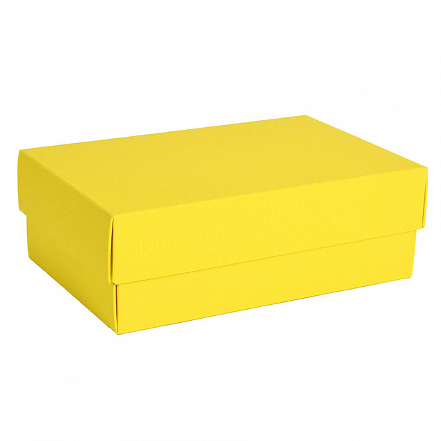 Коробка картонная, "COLOR" 11,5*6*17 см; желтый с логотипом в Ставрополе заказать по выгодной цене в кибермаркете AvroraStore