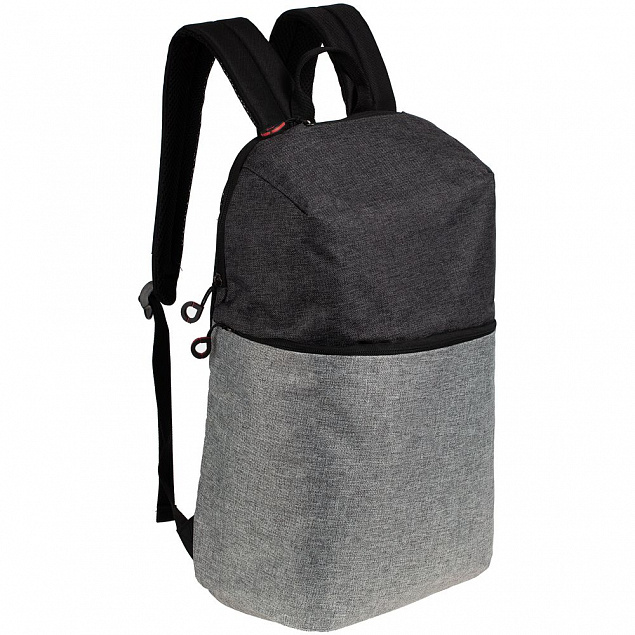 Рюкзак для ноутбука Burst Argentum, серый с темно-серым с логотипом в Ставрополе заказать по выгодной цене в кибермаркете AvroraStore