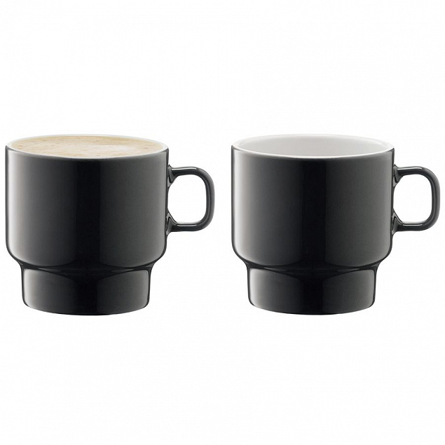 Набор чашек для кофе Utility, серый с логотипом в Ставрополе заказать по выгодной цене в кибермаркете AvroraStore