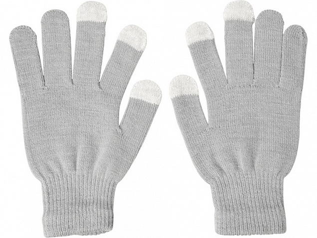 Сенсорные перчатки Billy, светло-серый с логотипом в Ставрополе заказать по выгодной цене в кибермаркете AvroraStore