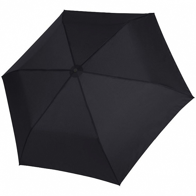 Зонт складной Zero Large, черный с логотипом в Ставрополе заказать по выгодной цене в кибермаркете AvroraStore