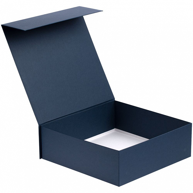Коробка Quadra, синяя с логотипом в Ставрополе заказать по выгодной цене в кибермаркете AvroraStore