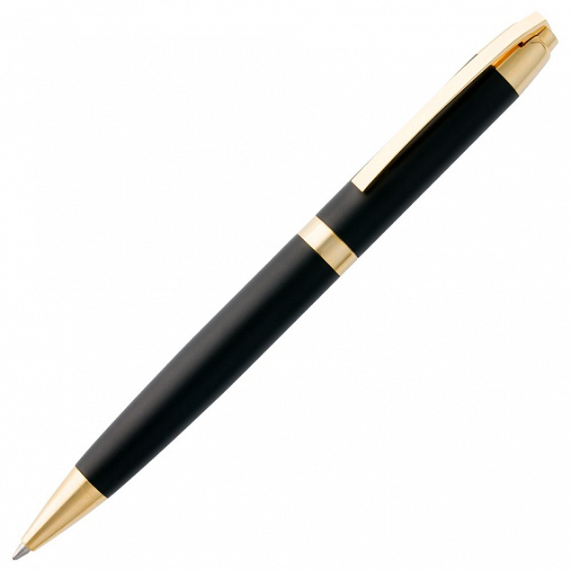 Ручка шариковая Razzo Gold, черная с логотипом в Ставрополе заказать по выгодной цене в кибермаркете AvroraStore