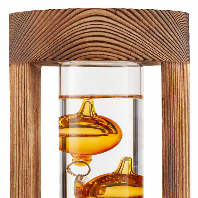 Термометр «Галилео» в деревянном корпусе с логотипом в Ставрополе заказать по выгодной цене в кибермаркете AvroraStore