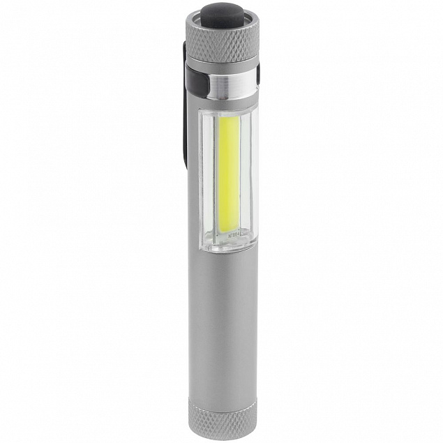Фонарик-факел LightStream, малый, серый с логотипом в Ставрополе заказать по выгодной цене в кибермаркете AvroraStore