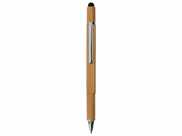 Ручка-стилус из бамбука Tool с уровнем и отверткой с логотипом в Ставрополе заказать по выгодной цене в кибермаркете AvroraStore