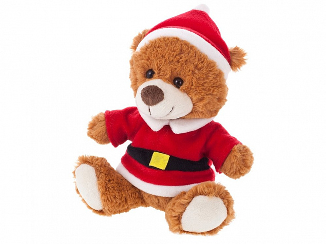 Плюшевый медведь «Santa» с логотипом в Ставрополе заказать по выгодной цене в кибермаркете AvroraStore