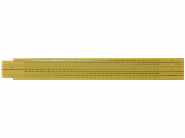Складная линейка длиной 2 м, желтый с логотипом в Ставрополе заказать по выгодной цене в кибермаркете AvroraStore