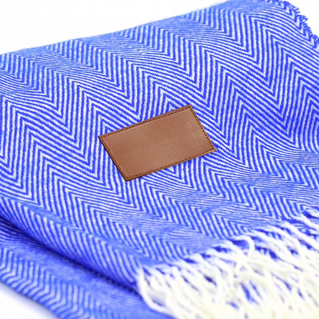 Плед акриловый Samum - Синий HH с логотипом в Ставрополе заказать по выгодной цене в кибермаркете AvroraStore