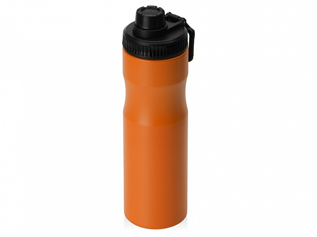 Бутылка для воды Supply Waterline, нерж сталь, 850 мл, оранжевый/черный с логотипом в Ставрополе заказать по выгодной цене в кибермаркете AvroraStore