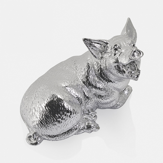 Статуэтка "Поросёнок", 8 х 8 см, серебро с логотипом в Ставрополе заказать по выгодной цене в кибермаркете AvroraStore