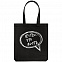 Холщовая сумка «Есть что пить», черная с логотипом в Ставрополе заказать по выгодной цене в кибермаркете AvroraStore