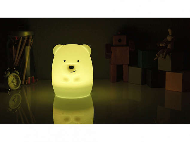 Ночник LED Bear с логотипом в Ставрополе заказать по выгодной цене в кибермаркете AvroraStore