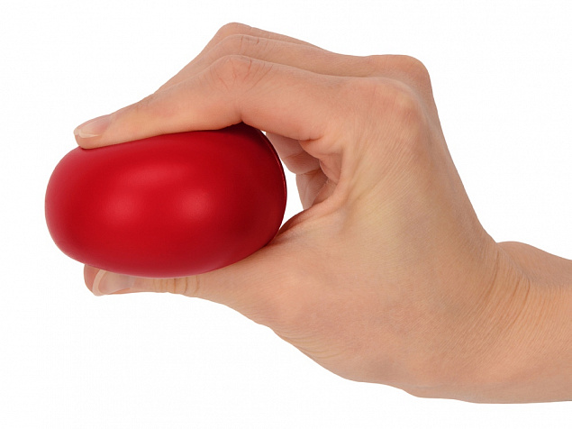 Мячик-антистресс Малевич, красный с логотипом в Ставрополе заказать по выгодной цене в кибермаркете AvroraStore