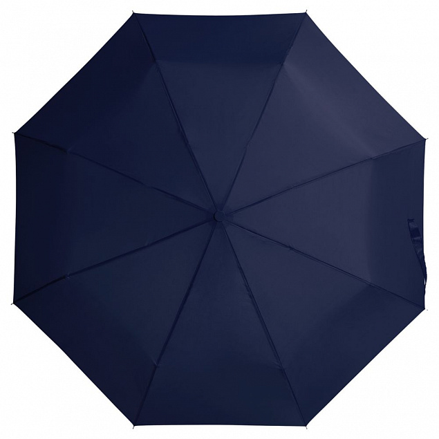 Зонт складной Basic, темно-синий с логотипом в Ставрополе заказать по выгодной цене в кибермаркете AvroraStore