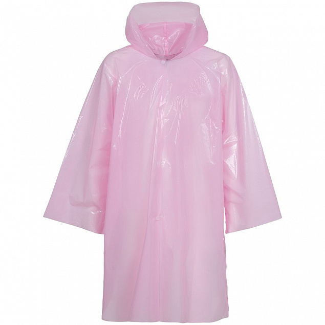 Дождевик-плащ CloudTime, розовый с логотипом в Ставрополе заказать по выгодной цене в кибермаркете AvroraStore