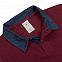 Рубашка поло мужская DNM Forward бордовый/синий джинс с логотипом в Ставрополе заказать по выгодной цене в кибермаркете AvroraStore