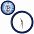 Часы настенные "ПРОМО" разборные ; синий, D28,5 см; пластик с логотипом в Ставрополе заказать по выгодной цене в кибермаркете AvroraStore