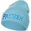 Шапка детская с вышивкой Frozen, голубая с логотипом в Ставрополе заказать по выгодной цене в кибермаркете AvroraStore