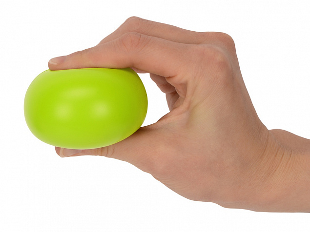 Мячик-антистресс Малевич, зеленое яблоко с логотипом в Ставрополе заказать по выгодной цене в кибермаркете AvroraStore