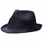 Шляпа Gentleman, черная с черной лентой с логотипом в Ставрополе заказать по выгодной цене в кибермаркете AvroraStore