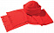 Комплект Unit Fleecy: шарф и шапка, красный с логотипом в Ставрополе заказать по выгодной цене в кибермаркете AvroraStore