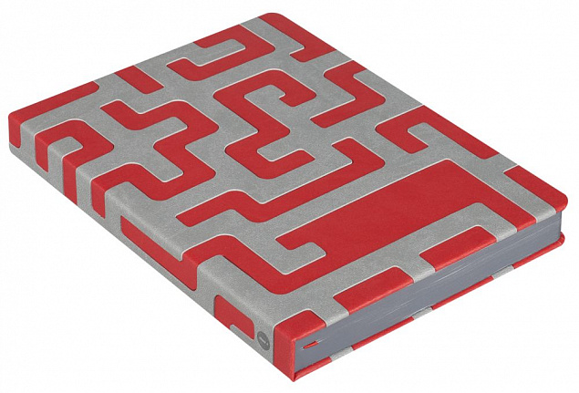 Ежедневник Labyrinth, недатированный, красный с логотипом в Ставрополе заказать по выгодной цене в кибермаркете AvroraStore