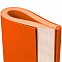 Ежедневник Flat, недатированный, оранжевый с логотипом в Ставрополе заказать по выгодной цене в кибермаркете AvroraStore