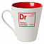Кружка «Разделение труда. Докторро», белая с красным с логотипом в Ставрополе заказать по выгодной цене в кибермаркете AvroraStore