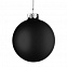 Елочный шар Finery Matt, 10 см, матовый черный с логотипом в Ставрополе заказать по выгодной цене в кибермаркете AvroraStore