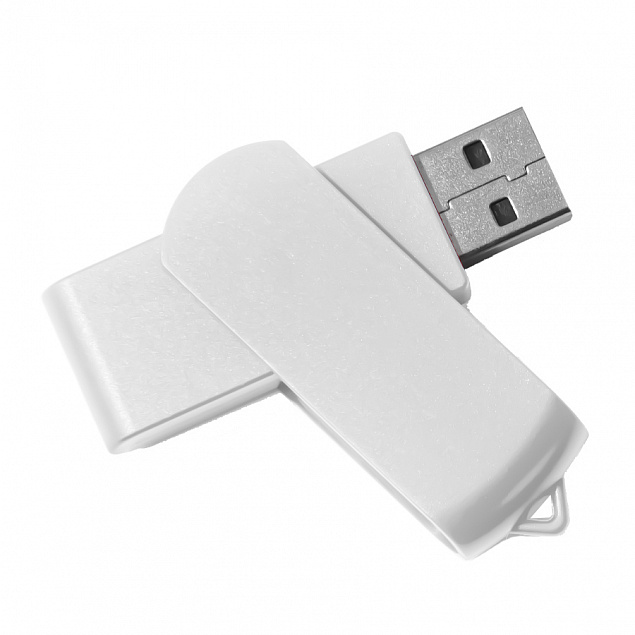 USB flash-карта SWING (8Гб), белый, 6,0х1,8х1,1 см, пластик с логотипом в Ставрополе заказать по выгодной цене в кибермаркете AvroraStore