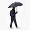 Зонт-трость Dune, черный с логотипом в Ставрополе заказать по выгодной цене в кибермаркете AvroraStore