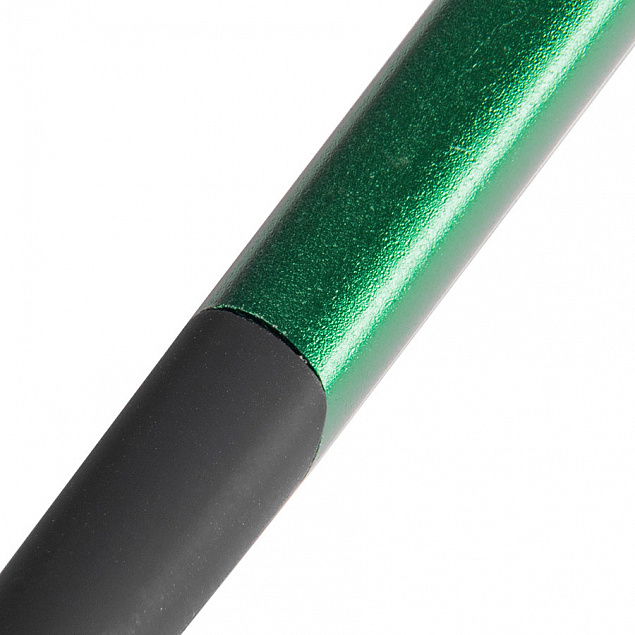 SQUARE, ручка шариковая с грипом, зеленый/хром с логотипом в Ставрополе заказать по выгодной цене в кибермаркете AvroraStore