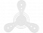 Летающий диск Фрисби, белый с логотипом в Ставрополе заказать по выгодной цене в кибермаркете AvroraStore