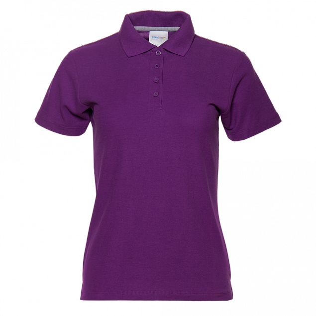 Рубашка поло Рубашка женская 04WL Фиолетовый с логотипом в Ставрополе заказать по выгодной цене в кибермаркете AvroraStore