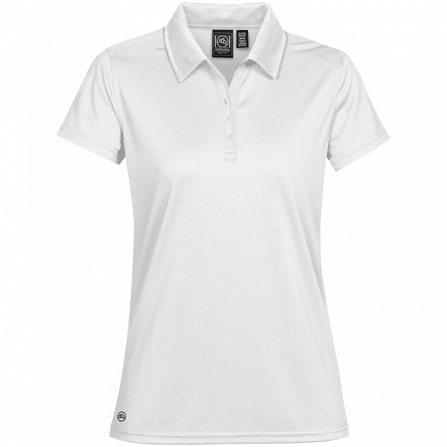 Рубашка поло женская Eclipse H2X-Dry, белая с логотипом в Ставрополе заказать по выгодной цене в кибермаркете AvroraStore