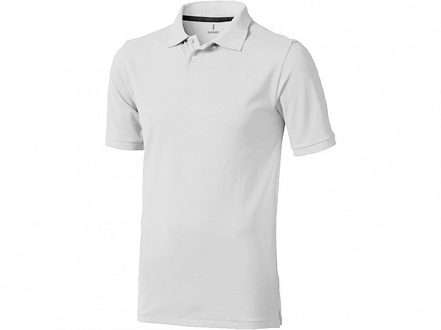 Рубашка поло Calgary мужская, белый с логотипом в Ставрополе заказать по выгодной цене в кибермаркете AvroraStore