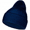 Шапка Nobilis, темно-синяя с синим с логотипом в Ставрополе заказать по выгодной цене в кибермаркете AvroraStore