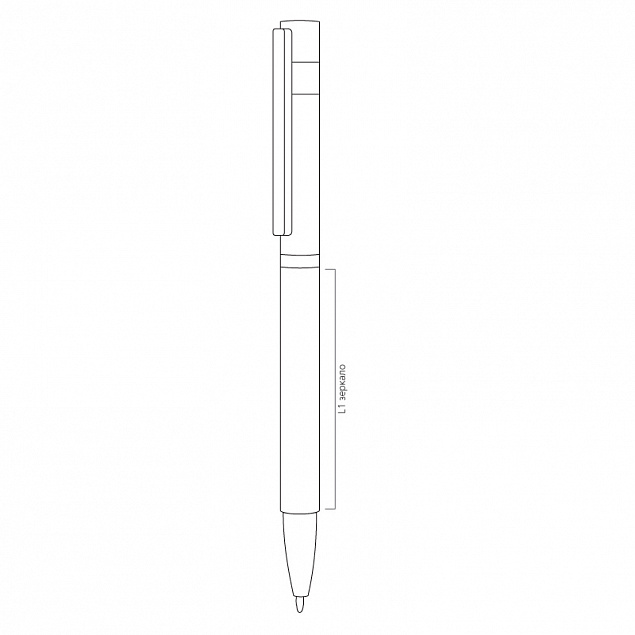Ручка шариковая "Mars", белый, покрытие soft touch с логотипом в Ставрополе заказать по выгодной цене в кибермаркете AvroraStore