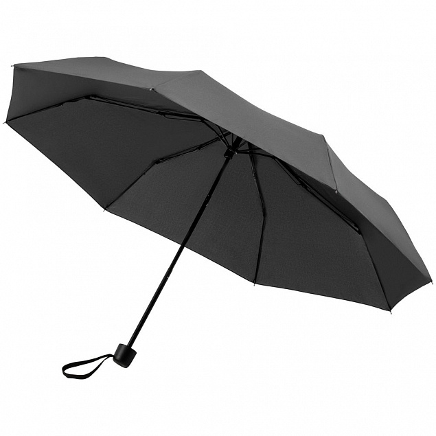 Зонт складной Hit Mini ver.2, серый с логотипом в Ставрополе заказать по выгодной цене в кибермаркете AvroraStore