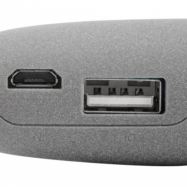 Внешний аккумулятор Pebble 2600 мАч, серый с логотипом в Ставрополе заказать по выгодной цене в кибермаркете AvroraStore