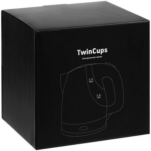 Электрический чайник TwinCups, белый с логотипом в Ставрополе заказать по выгодной цене в кибермаркете AvroraStore
