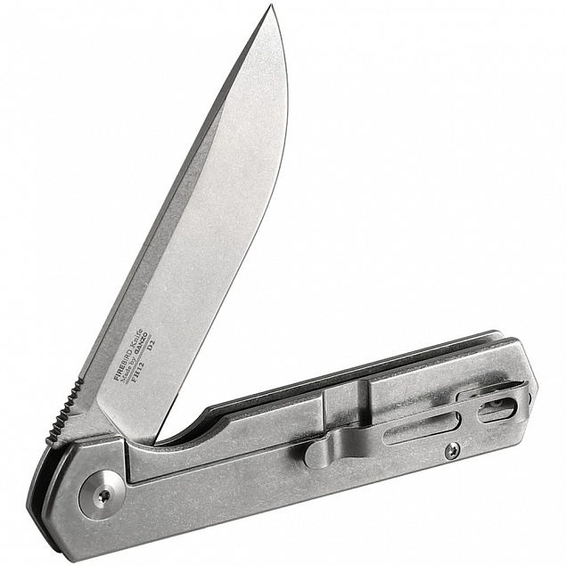Нож Firebird FH12-SS, серебристый с логотипом в Ставрополе заказать по выгодной цене в кибермаркете AvroraStore