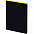 Ежедневник Slip, недатированный, черный с желтым с логотипом в Ставрополе заказать по выгодной цене в кибермаркете AvroraStore