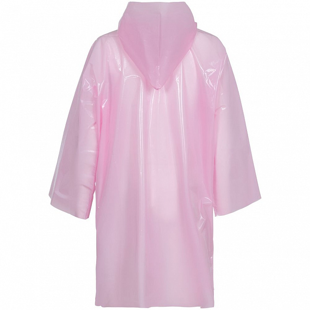 Дождевик-плащ CloudTime, розовый с логотипом в Ставрополе заказать по выгодной цене в кибермаркете AvroraStore