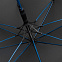 Зонт-трость с цветными спицами Color Style ver.2, ярко-синий с логотипом в Ставрополе заказать по выгодной цене в кибермаркете AvroraStore