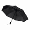 Зонт складной Nord, черный с логотипом в Ставрополе заказать по выгодной цене в кибермаркете AvroraStore